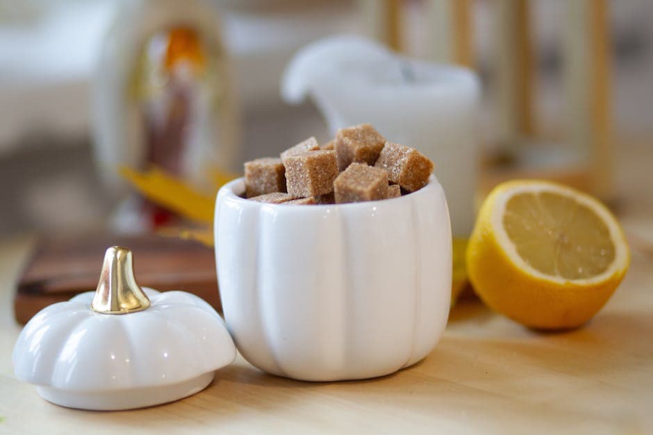 Sitronsukker med ferskt sitrusskall