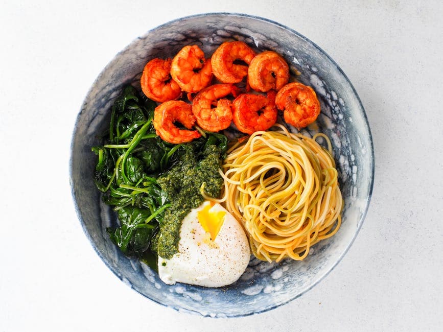 Asiatisk pesto med grillede reker