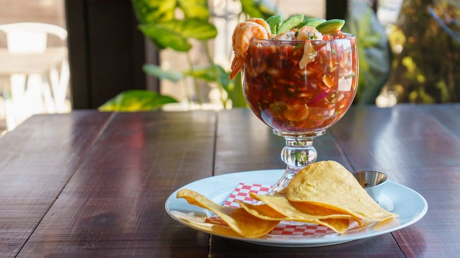 Rekecocktail med hjemmelaget saus