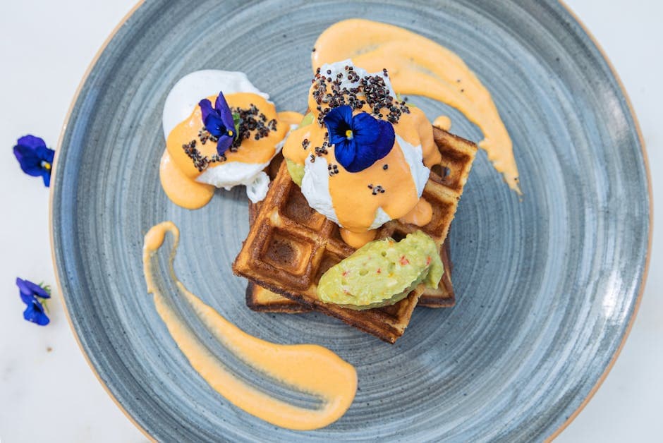 Fiberrike vafler med pannekakemiks