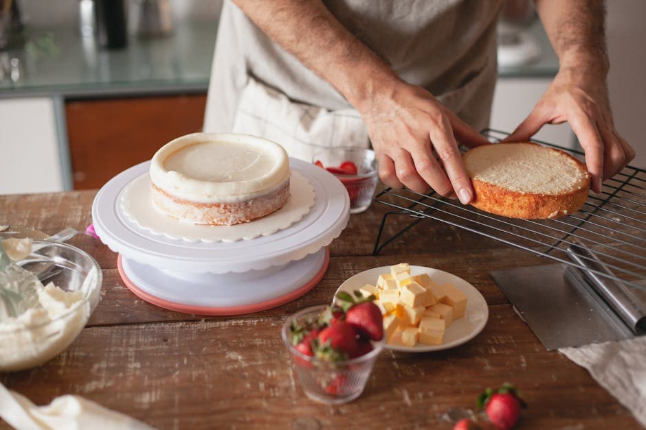 Butter Brickle-kake med brunet smørglasur