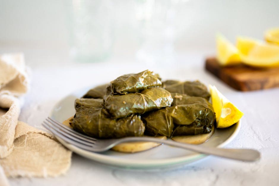 Greske dolmades med ris og urter