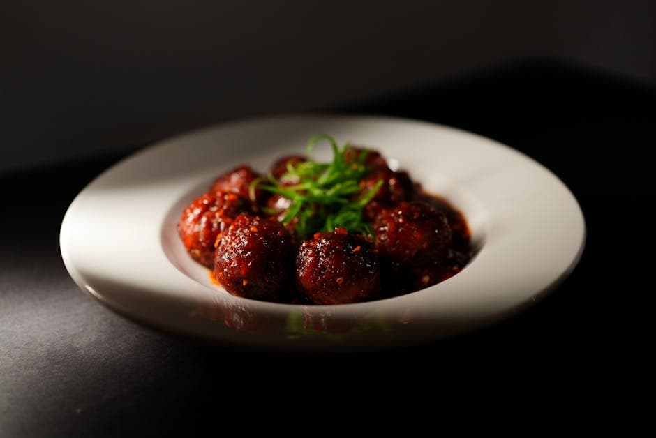 Asiatiske kjøttboller med whisky og soyasaus