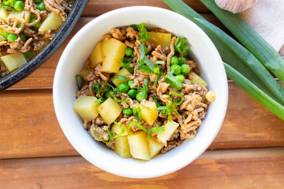 Cubansk Picadillo med poteter