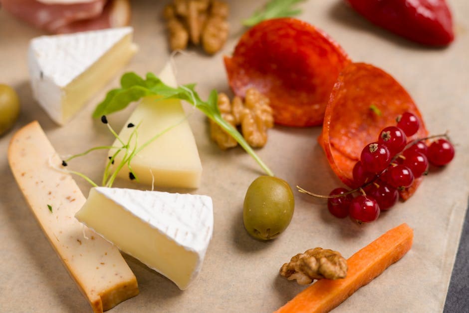 Festlig oliven- og osteball