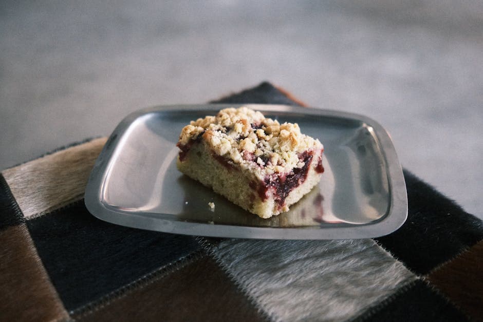 Bringebærbarer med smuldretopp