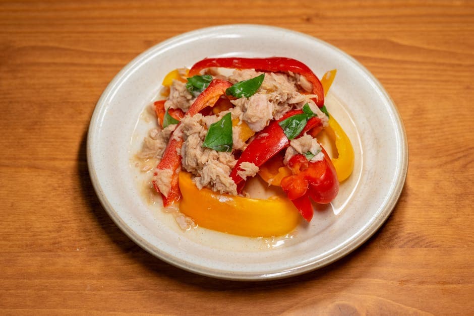 Festlig tunfiskrøre med paprika og chili