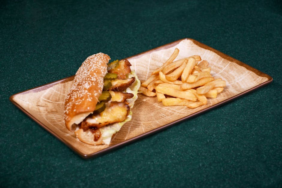 Sandwich Pittsburgh-stil med pommes frites