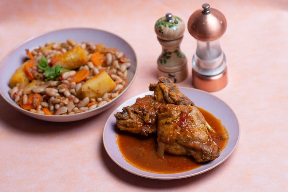 Brune bønner med skinkeledd