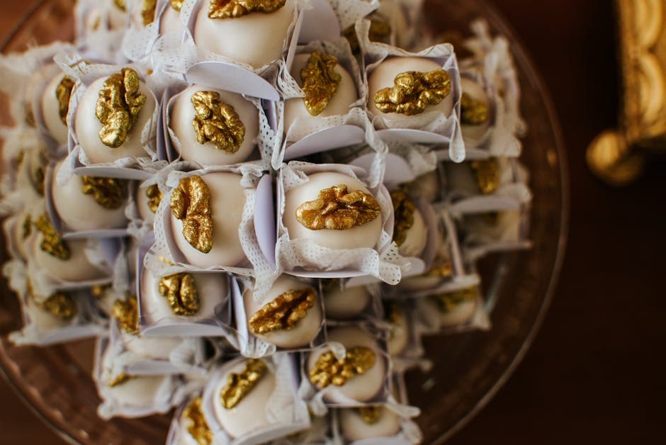 Lønnesirup- og valnøttpraliner