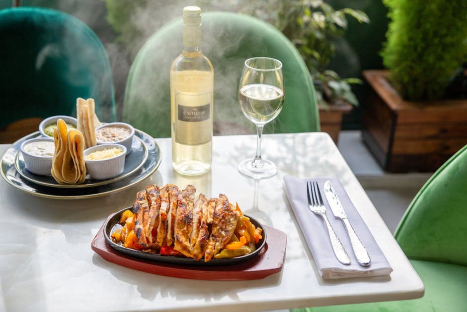 Rask kylling i hvitvinssaus