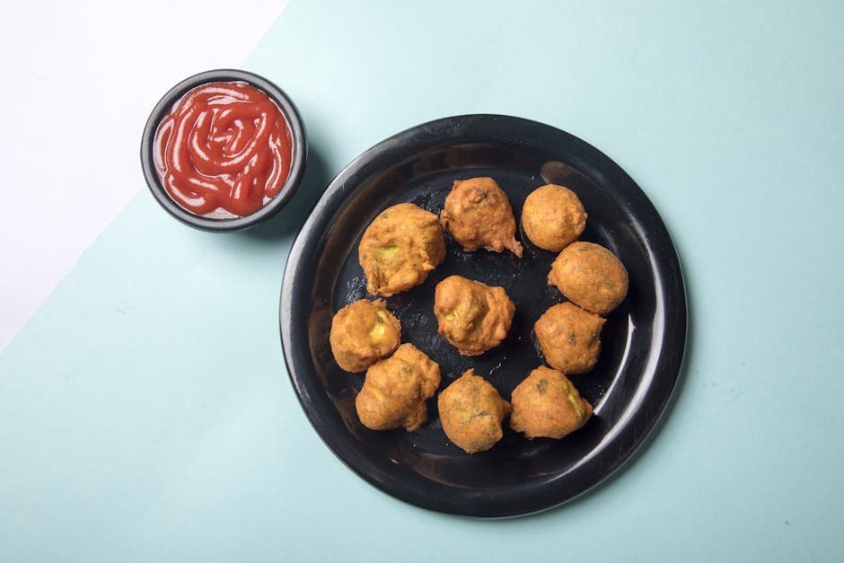 Sprø rosenkålpakora med koriander og chili