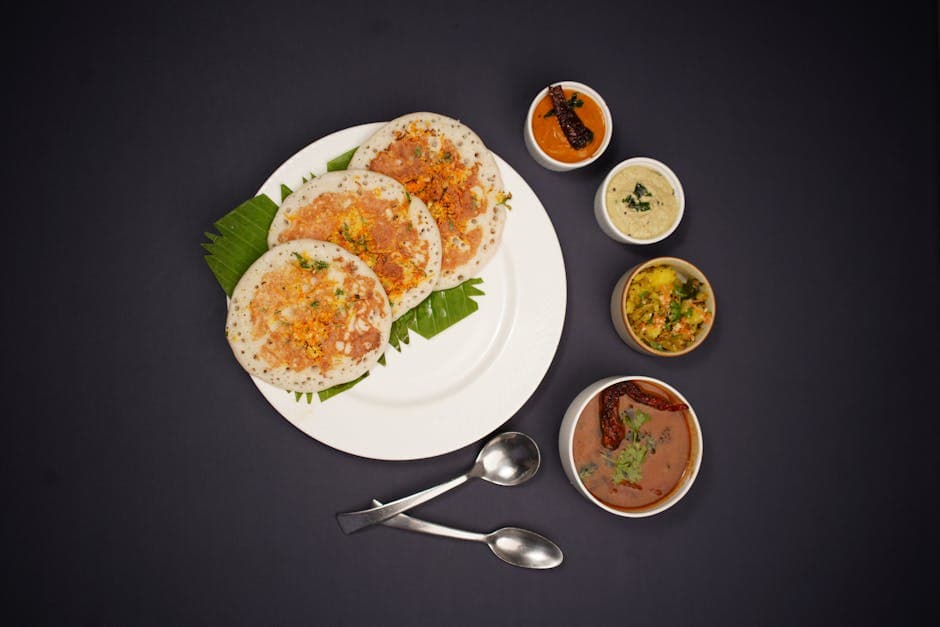 Indisk grønnsakspannekake (Dosa)