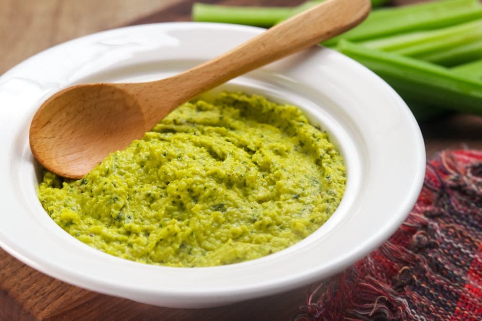 Most edamame med hvitløk og olivenolje