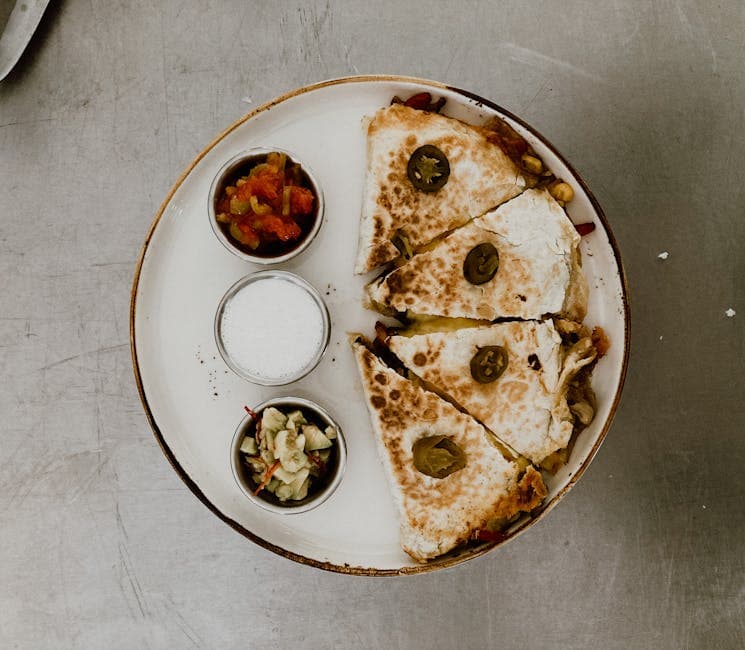 Jalapeño- og baconquesadillas til frokost