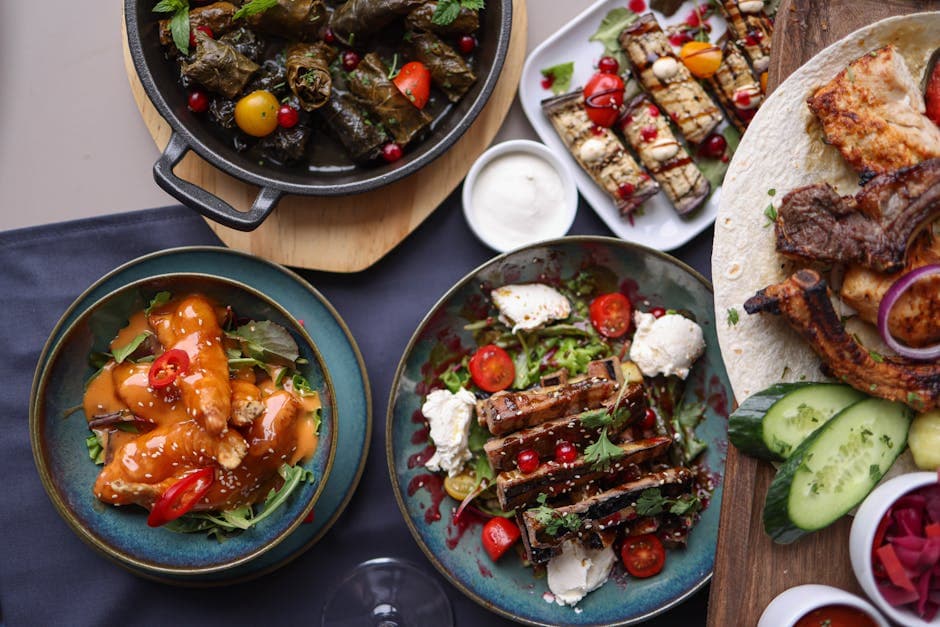 Grillet kyllinglår med gresk yoghurt og urter