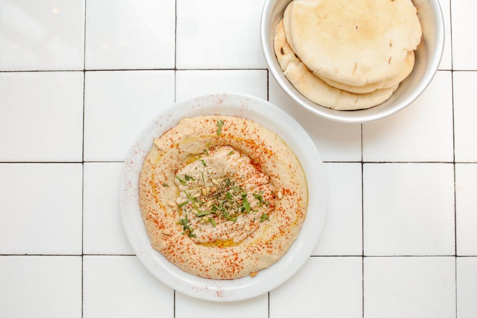 Kremet hummus i restaurantstil