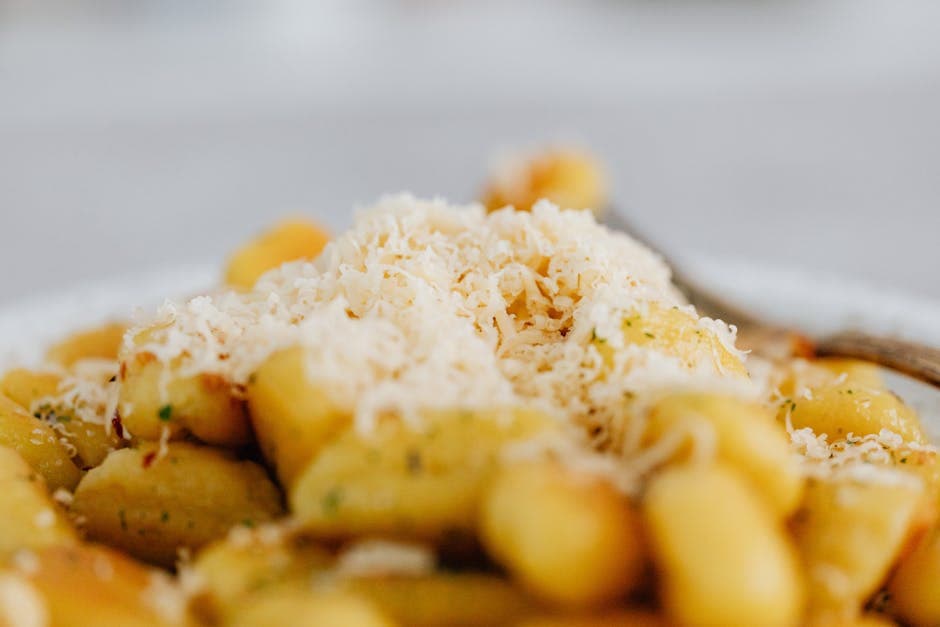 Kremet gnocchi med cottage cheese og parmesan