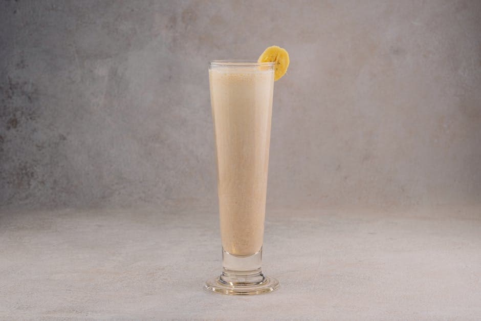 Banan- og romsmoothie med rosiner