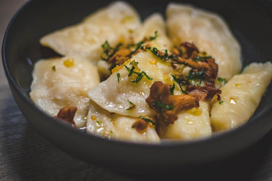 Babchas kjøttfylte varenyky (ukrainske perogies)