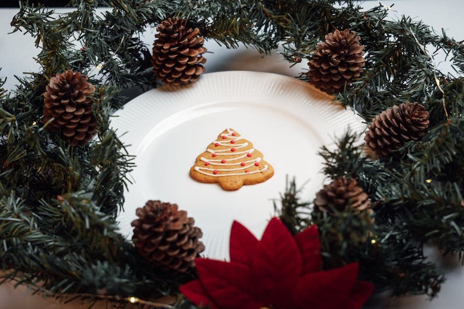 Grønne julekranser med maisflak