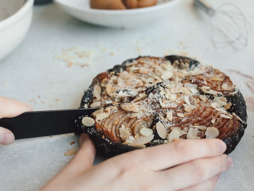 Pære- og mandeltarte (melke- og glutenfri)