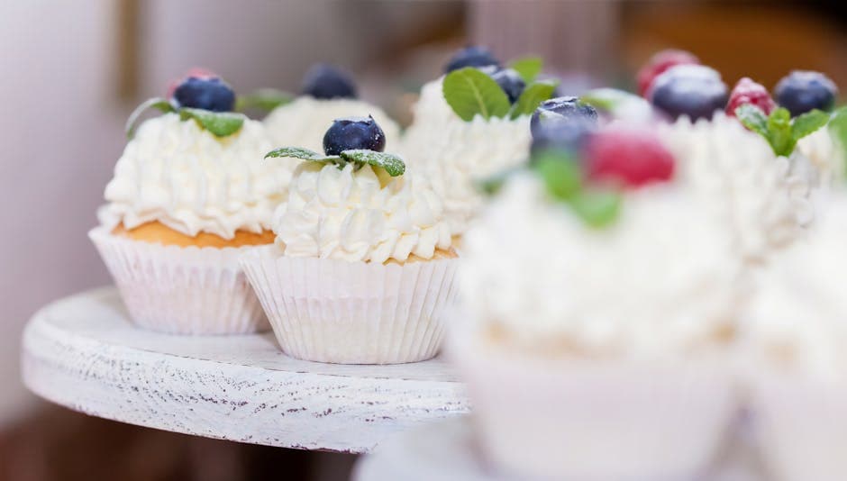 Cupcakes med kremfyll