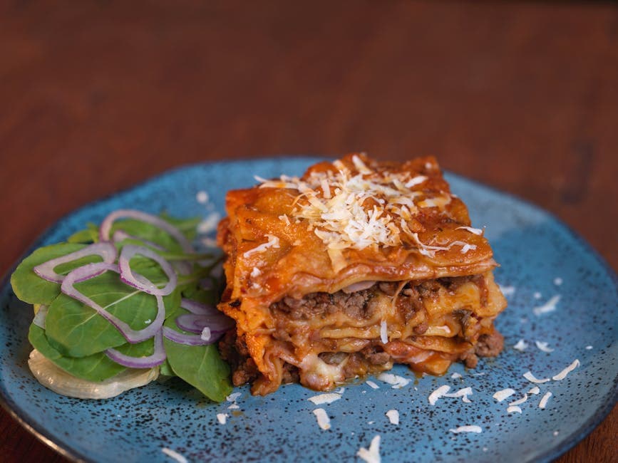 Enkel alt-i-ett lasagne