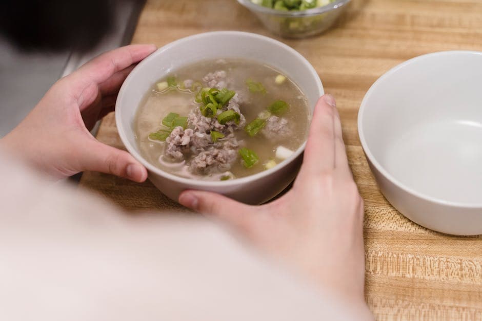 Opo squashsuppe med svinekjøtt