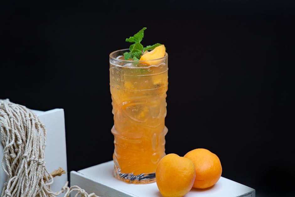 Forfriskende aprikosbrandy-slush