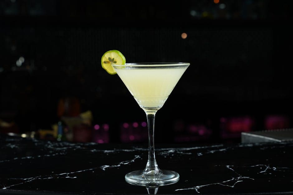 Frossen sitronsorbetmartini