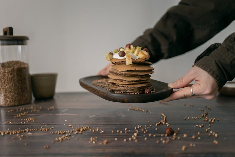 Kokos- og bokhvetepannekaker