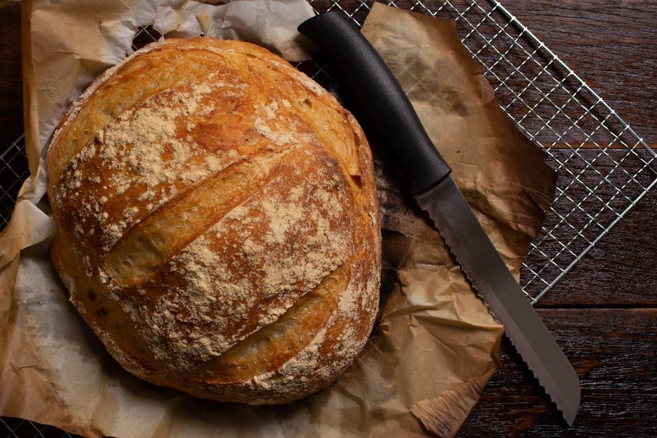 Håndverksbrød uten elting med urter
