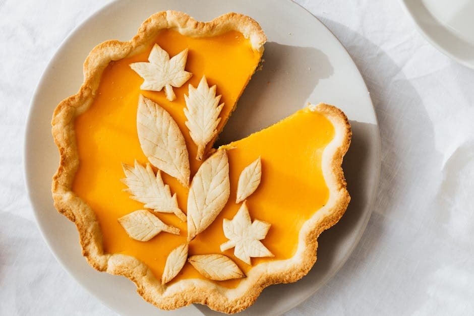 Maudies persimmonpai med vanilje