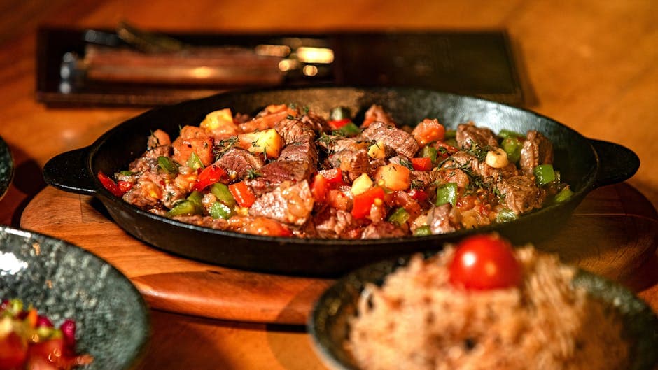 Ribeye biff med grønnsaker og umamisaus