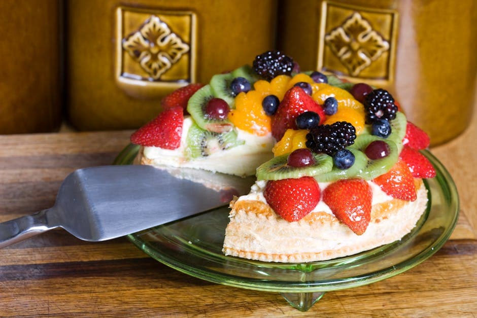 Fersk frukt- og vaniljekrempai