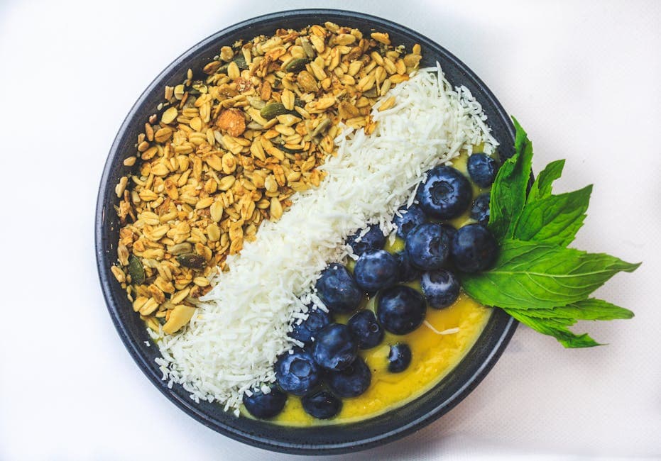 Sprø kokos- og nøttegranola