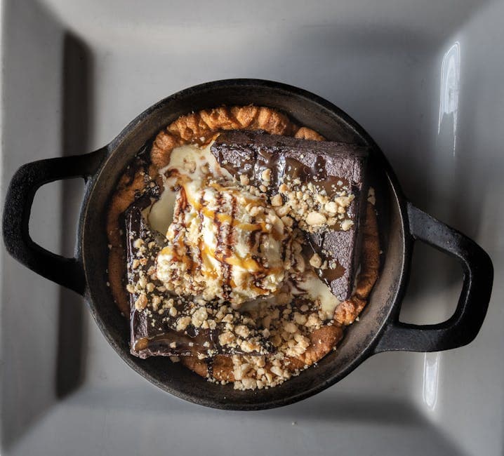 Skillet Nutella- og kremostbrownies