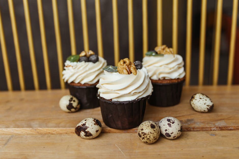 Saftige sjokolade- og kokoscupcakes