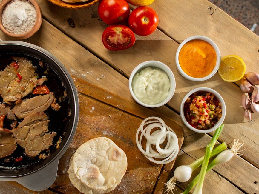 Ristet rabarbra, hvitløk og løk grillsaus