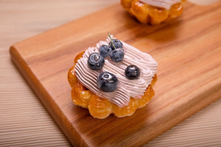 Gresskar-shortcakes med blåbærkrem og sirup