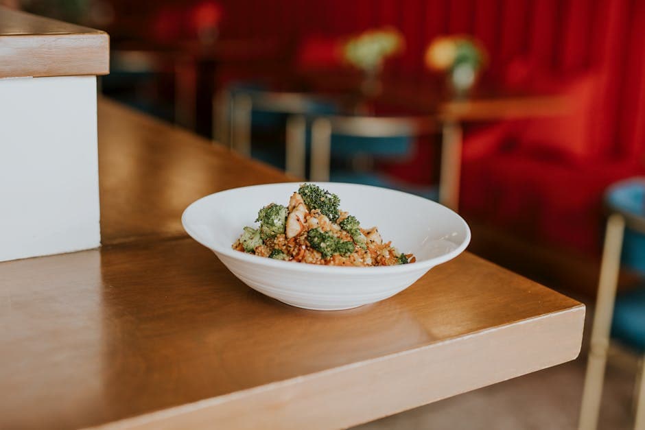 Couscous med ovnsbakte toskanske grønnsaker og "kylling"