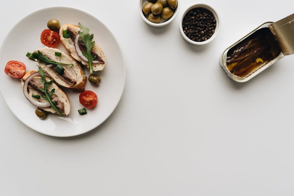 Grillede sardintartiner med marinert fisk og løk