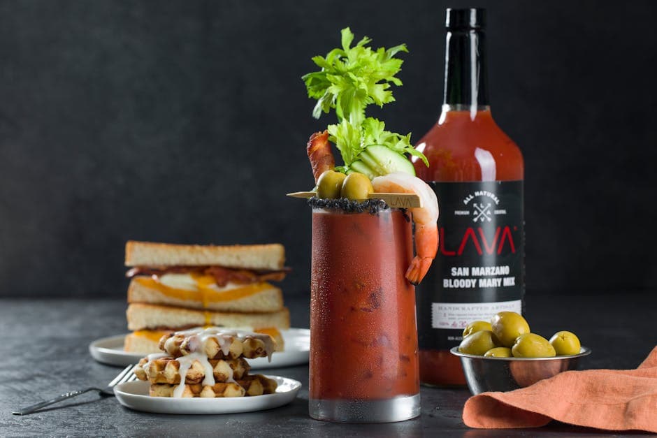 Grillet Bloody Mary med røkt smak