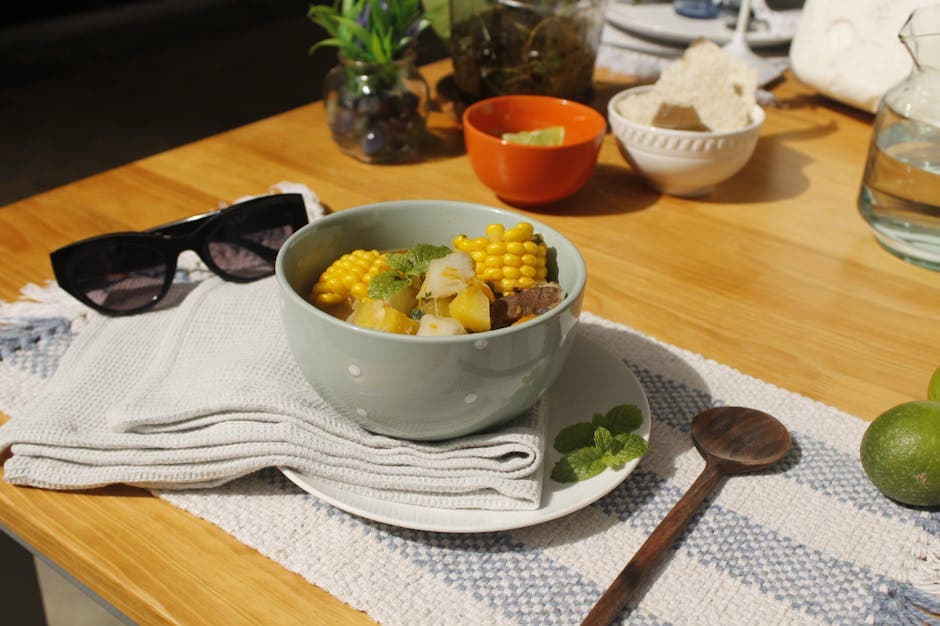Karibisk succotash med kokosmelk