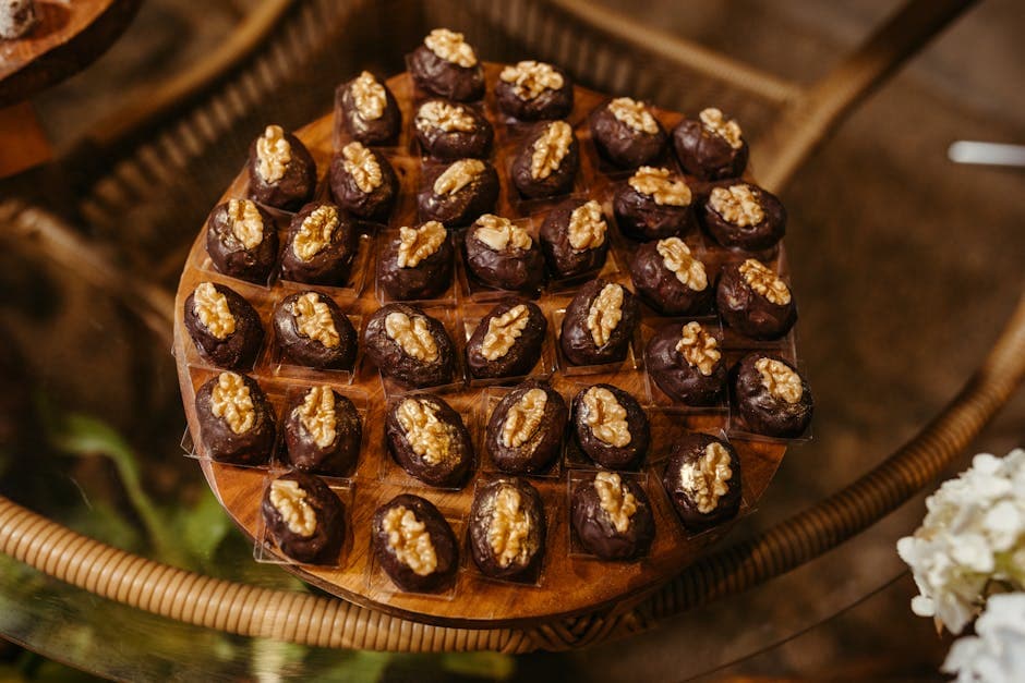 Kinesisk daddel- og valnøttkonfekt