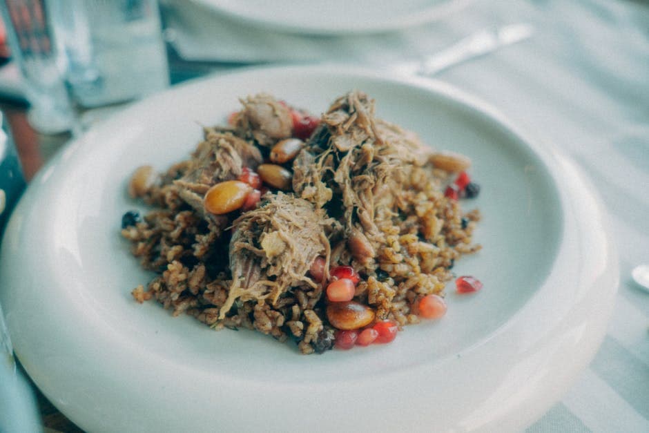 Orzopilaf med sopp og pinjekjerner