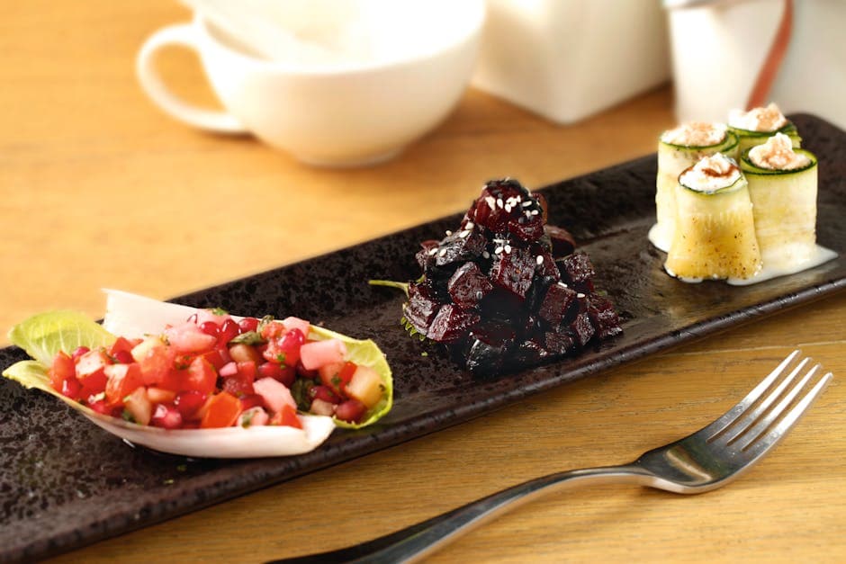 Urte-ricotta og ovnsbakte poblano på endive