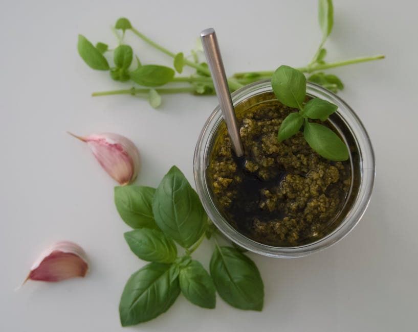 Pesto med kombu og urter