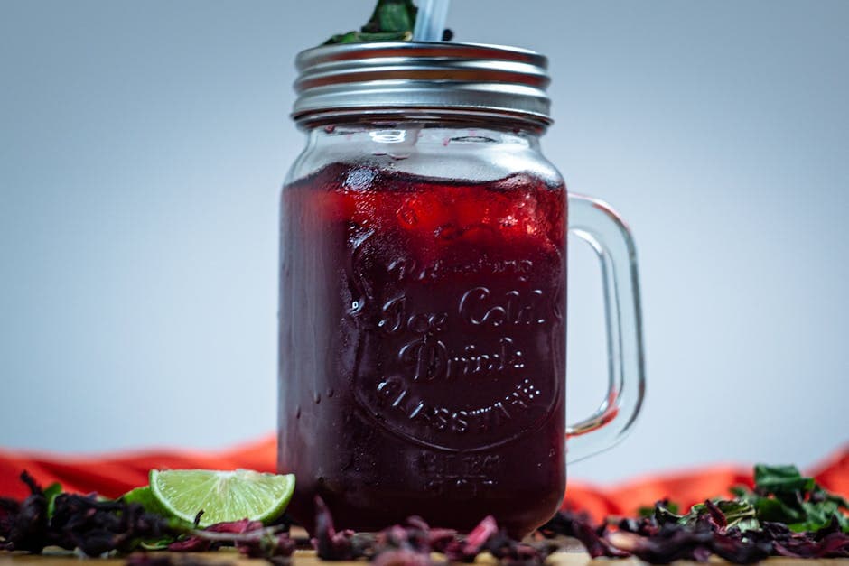 Agua Fresca med hibiskus, appelsin og vanilje